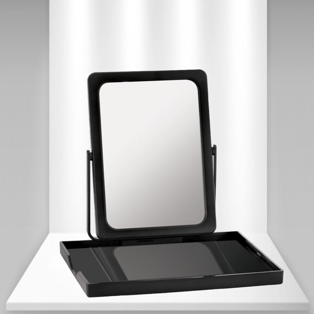 Mary Kay Black Travel Mirror with Detachable Tray